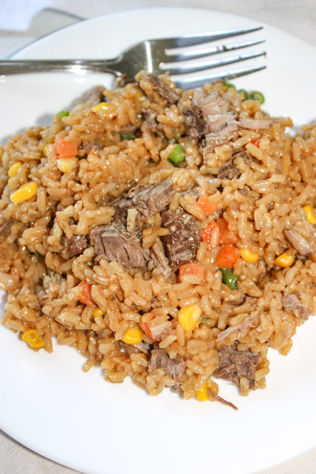 Instant Pot Beef and Rice - Kiss Gluten Goodbye