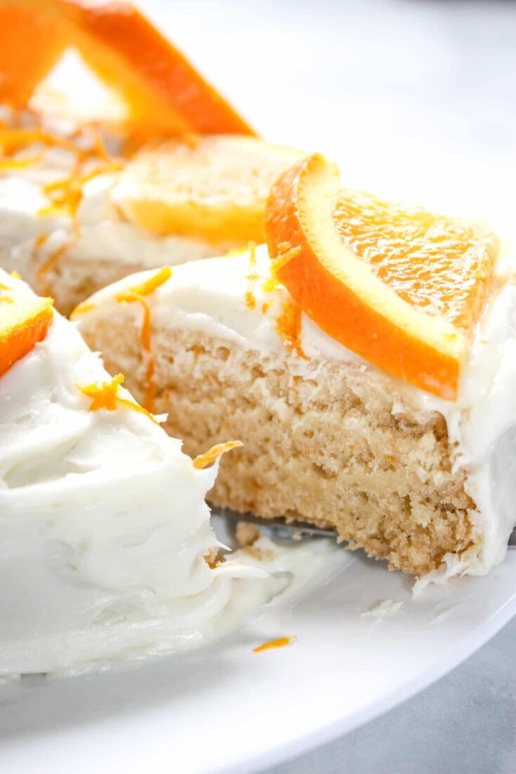 Spring and summer bring on cravings for all things citrus!  This Instant Pot Orange Cake is an easy pressure cooker recipe that complement any warm weather meal. This gluten free cake is moist and delicious!