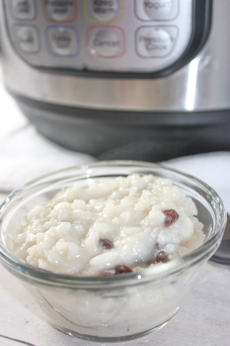 Instant Pot Rice Pudding with Almond Milk Kiss Gluten Goodbye