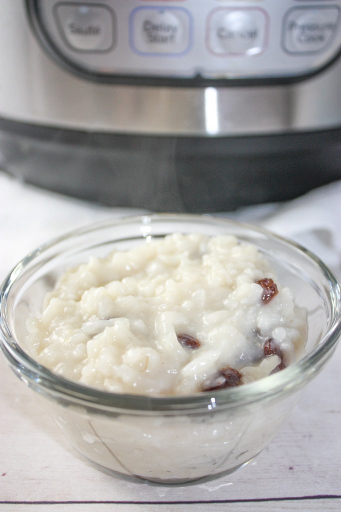 Instant Pot Rice Pudding with Almond Milk Kiss Gluten Goodbye