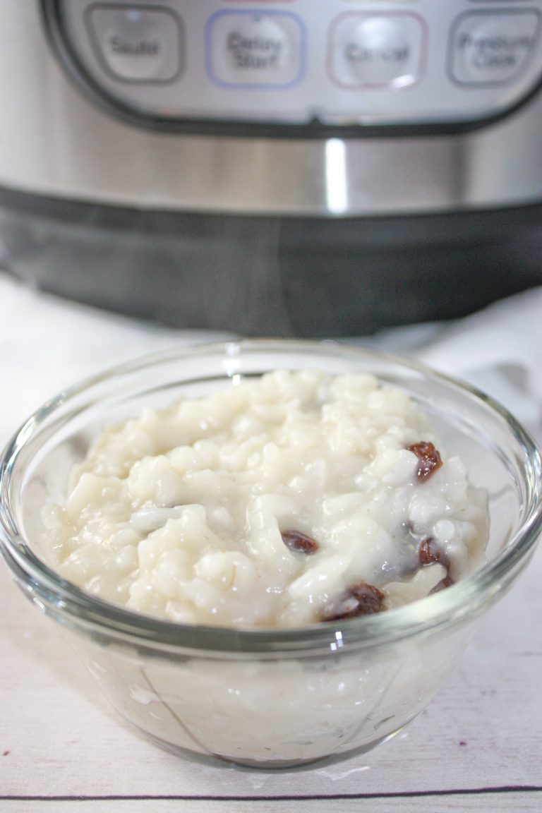 Instant Pot Rice Pudding with Almond Milk Kiss Gluten Goodbye