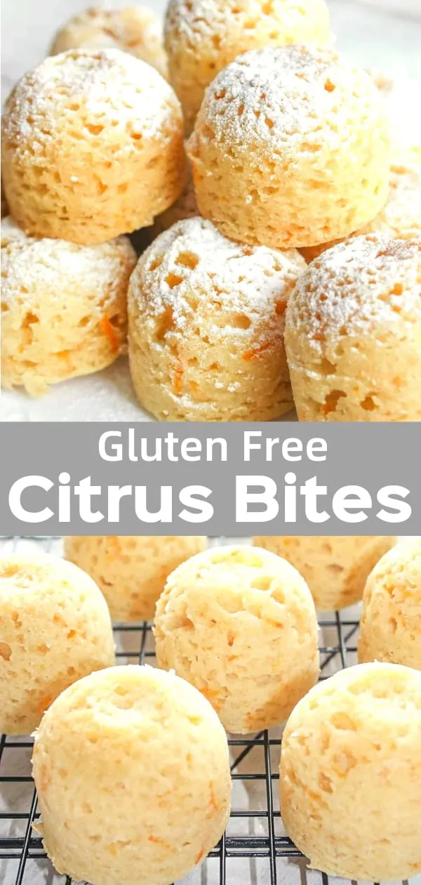Citrus Bites are an easy gluten free dessert recipe. Enjoy the burst of citrus flavour in these light and fluffy cake bites loaded with orange and lemon. 