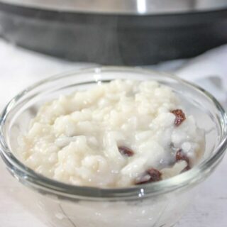 Instant Pot Rice Pudding with Almond Milk was a pleasant surprise.  This dairy free version of this traditional dessert was a delicious and creamy blend of comfort and flavour. 