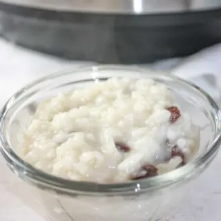 Instant Pot Rice Pudding with Almond Milk was a pleasant surprise.  This dairy free version of this traditional dessert was a delicious and creamy blend of comfort and flavour. 
