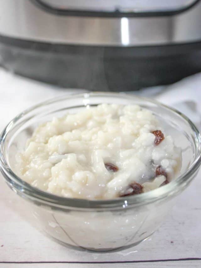 Instant Pot Rice Pudding with Almond Milk