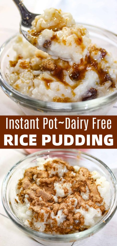 Instant Pot Rice Pudding with Almond Milk - Kiss Gluten Goodbye