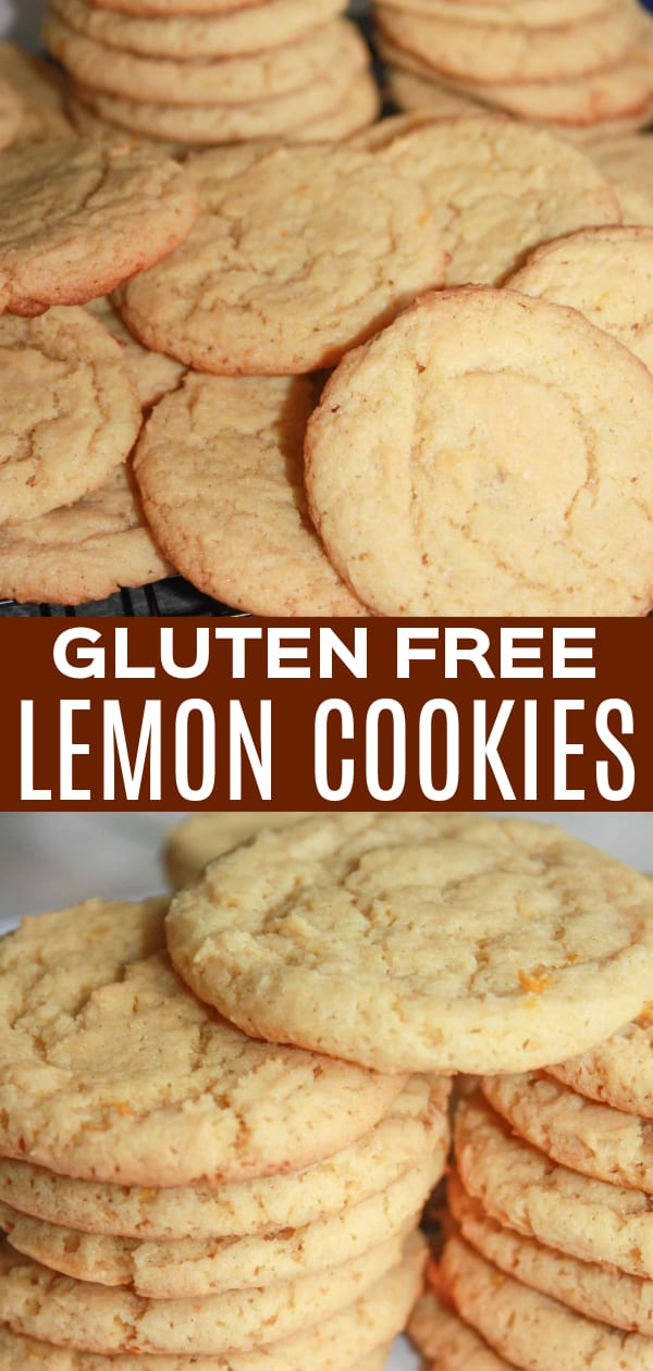 Gluten Free Lemon Cookies are a tasty dessert recipe made with lemon zest, lemon juice and Bob's Red Mill gluten free flour.