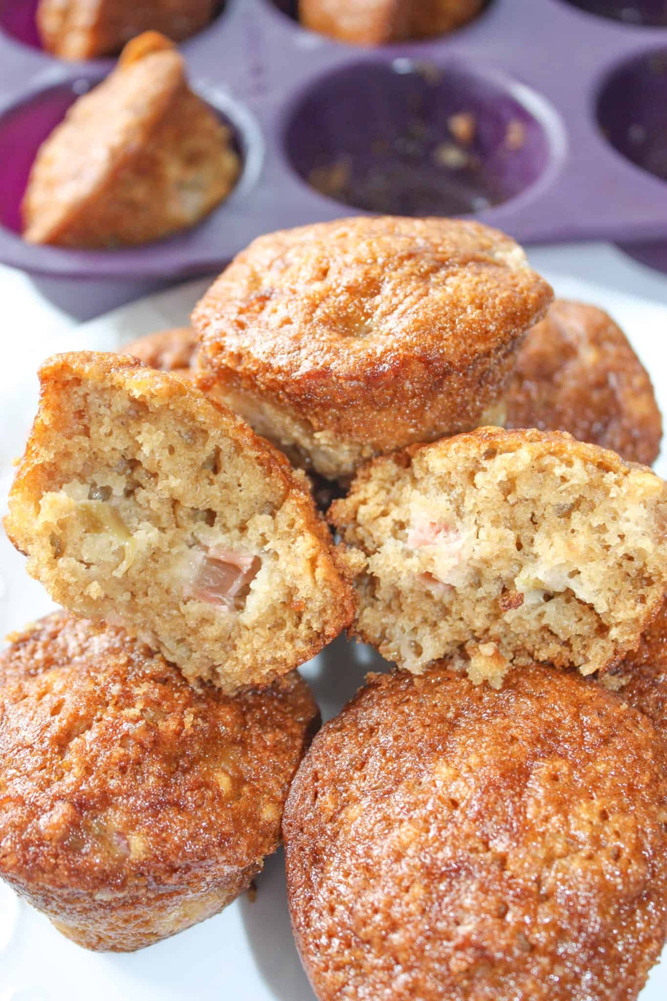 Gluten-Free Rhubarb Muffins