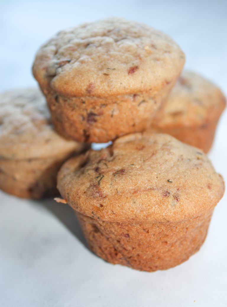Strawberry Banana Muffins add a little taste of summer to the traditional banana muffin.  These gluten free muffins make a great snack or breakfast on the run.