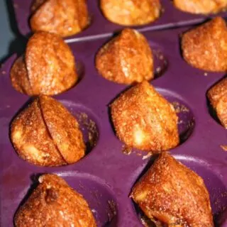 Gluten Free Rhubarb Muffins are a moist, tasty snack loaded with seasonal Rhubarb.  These gluten free muffins are great on their own or pair them with your favourite beverage.