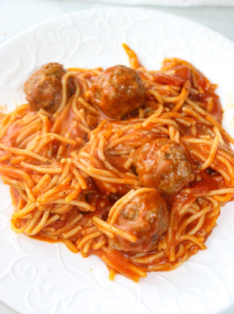 Instant Pot Spaghetti and Meatballs Gluten Free Kiss Gluten Goodbye