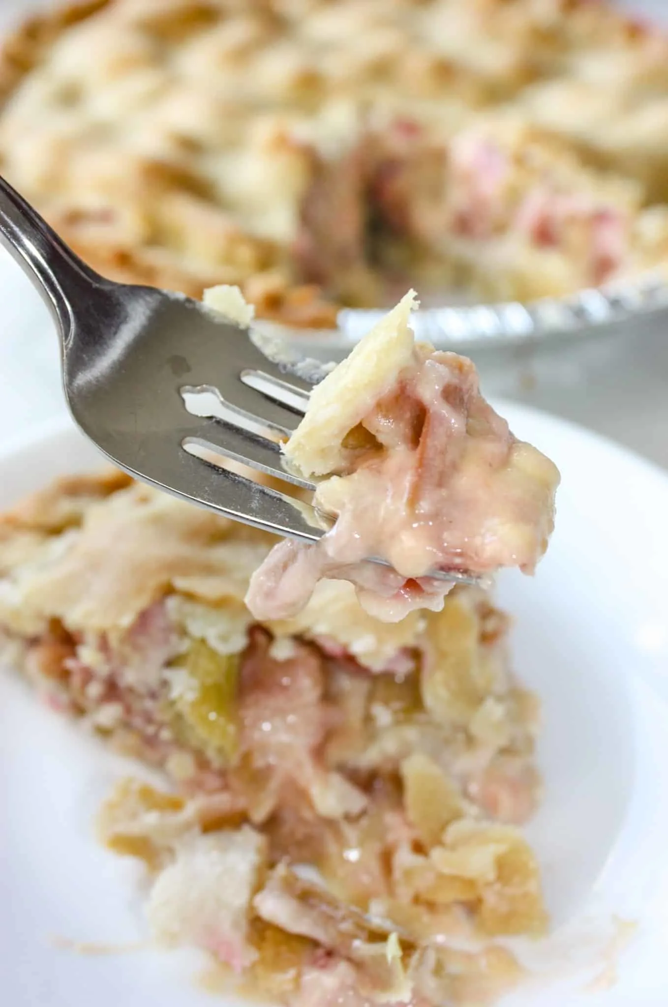 Gluten Free Rhubarb Pie is a blend of sweet and slightly tart flavouring.  I look forward to this tasty dessert every year when this spring vegetable is harvested from the garden.