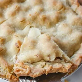 Gluten Free Rhubarb Pie is a blend of sweet and slightly tart flavouring.  I look forward to this tasty dessert every year when this spring vegetable is harvested from the garden.
