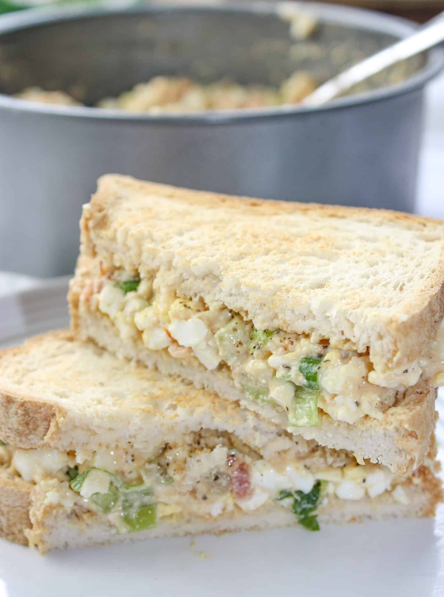 Thanks to the Instant Pot egg loaf method, egg salad sandwiches and egg dip for crackers are now on the menu a couple of times a month!