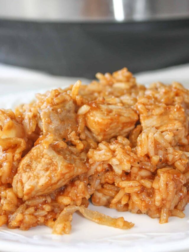 Instant Pot BBQ Pork and Rice Recipe