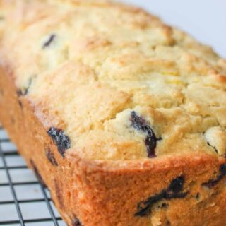 Lemon Blueberry Loaf is a tasty blend of citrus and seasonal fruit.  This gluten free bread will delight your taste buds with its refreshing flavours.