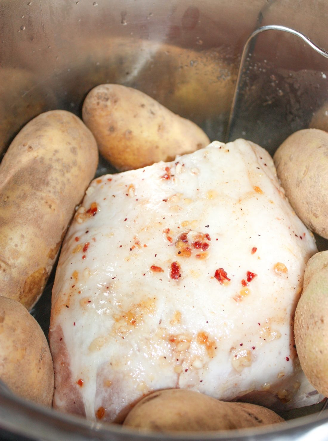 Instant Pot Pork Loin Roast with Garlic Mashed Potatoes Kiss Gluten