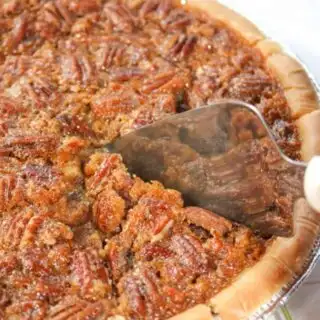 Pumpkin Pecan Pie is a seasonal twist on a traditional pie. &nbsp;This gluten free dessert will make a wonderful addition to any Thanksgiving menu or treat your family to this flavourful treat any time of the year!