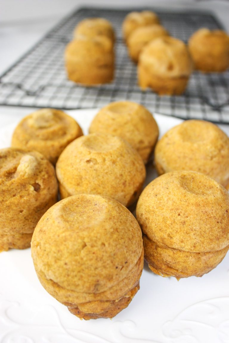 Instant Pot Pumpkin Bites are full of the flavours of fall.  This gluten free pressure cooker muffin variation, is loaded with pumpkin, spices and a surprise center if you choose that option.