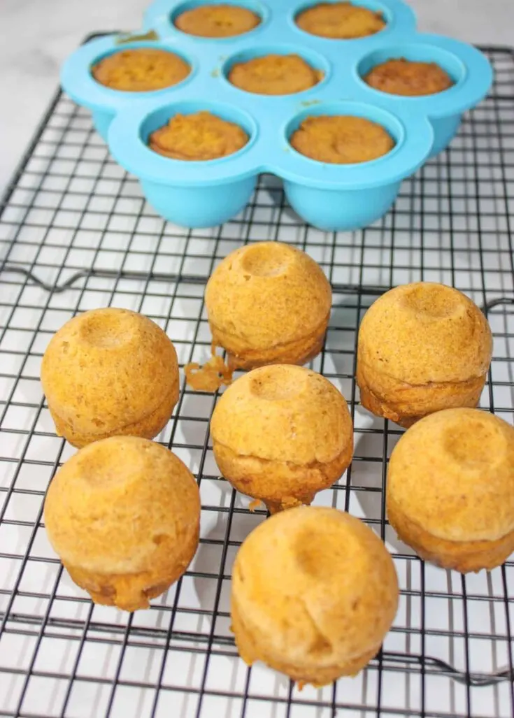 Instant Pot Pumpkin Bites are full of the flavours of fall.  This gluten free pressure cooker muffin variation, is loaded with pumpkin, spices and a surprise center if you choose that option.