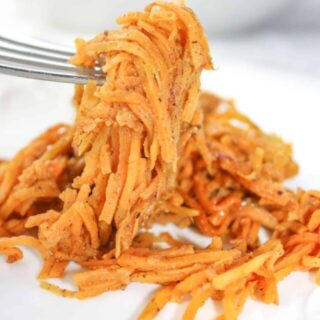 Hot Sweet Potato Slaw is a flavourful side dish that will complement any meal.  Add it to your Thanksgiving menu or it is easy enough to prepare any night of the week.
