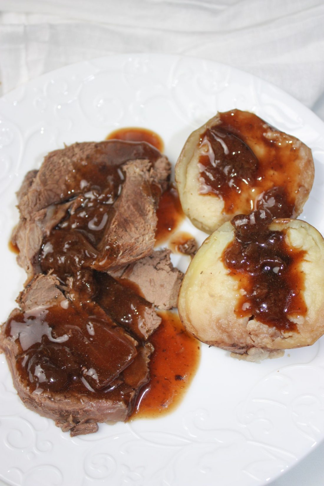 Instant Pot Venison Rump Roast, Potatoes and Cherry Gravy - Kiss Gluten ...