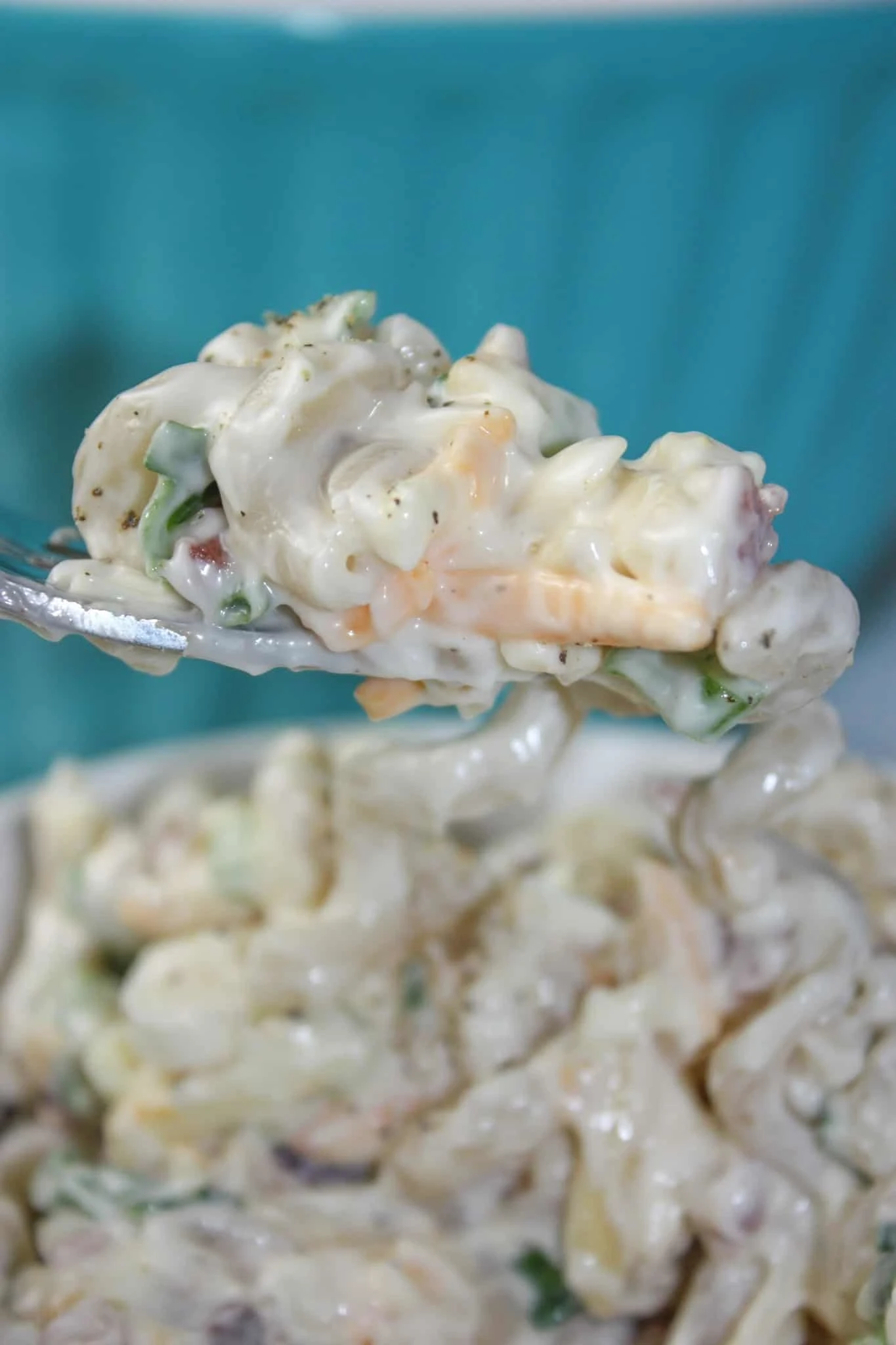 Million Dollar Pasta Salad takes a popular dip recipe and turns it into a delicious, gluten free pasta salad.  