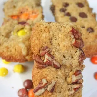 Banana Bars are an easy to make gluten free dessert or snack. This muffin or loaf variation is the perfect size to pack in school lunches.