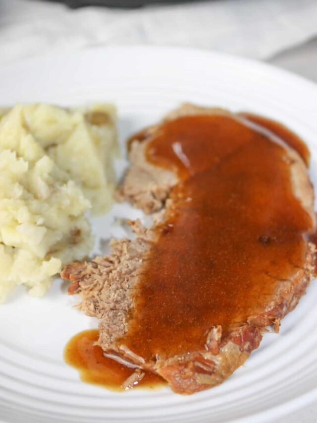 Instant Pot Beef Round Roast with Gravy Recipe