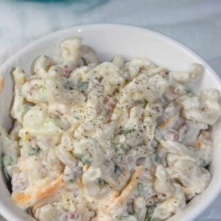 Million Dollar Pasta Salad takes a popular dip recipe and turns it into a delicious, gluten free pasta salad.  