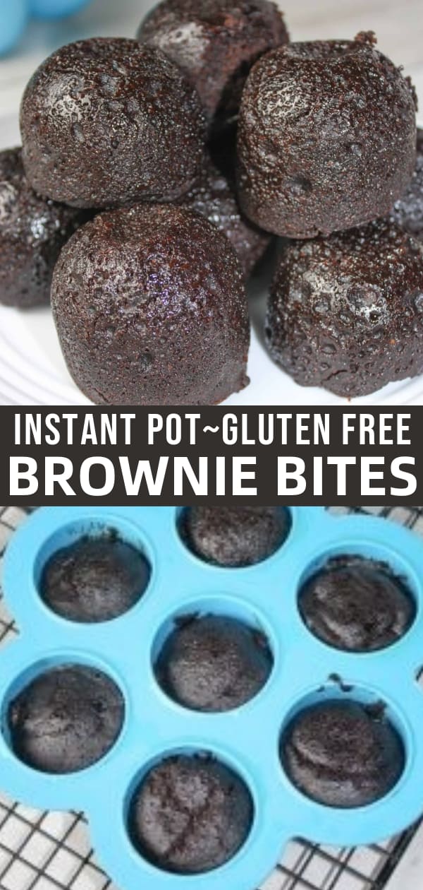 Instant Pot Brownie Bites are a delicious little treat.  These moist, chocolate, pressure cooker bites will be a little slice of heaven for those that have to avoid gluten!