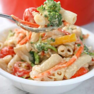 Sweet Chili Thai Tuna Casserole is an easy stove top recipe that provides lots of flavour and a bit of heat.