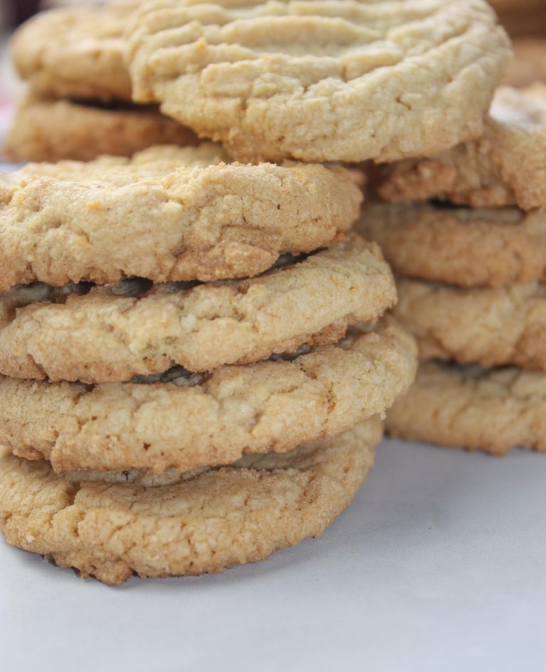 Peanut Butter Cookies 1 to 1 Flour is an easy gluten free cookie recipe.  These cookies are the perfect dessert for peanut butter lovers because they incorporate natual peanut butter to get that true peanut taste!