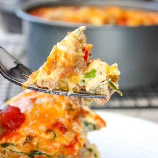 Instant Pot Breakfast Casserole is a delicious and easy pressure cooker recipe.  Serve it up for breakfast or add it to your next brunch menu.