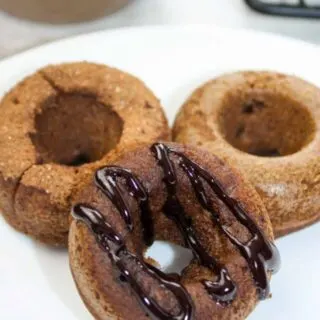 Chocolate Pumpkin Donuts are mini bites of gluten free deliciousness!  These little morsels can be eaten for breakfast, a snack or as a dessert.  Dress them up to your liking and for the occasion.