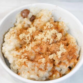 Arborio Rice Pudding is the perfect dessert any day of the week.  Dress it up to suit your tastes and this dairy free version of rice pudding will satisfy any sweet cravings.