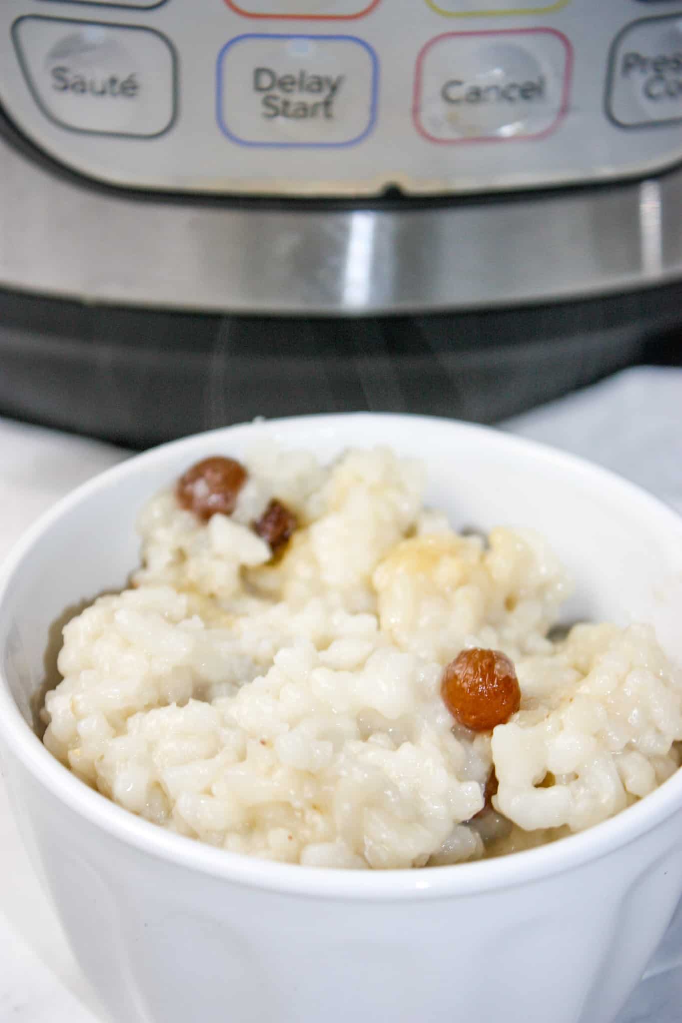 Arborio Rice Pudding is the perfect dessert any day of the week.  Dress it up to suit your tastes and this dairy free version of rice pudding will satisfy any sweet cravings.