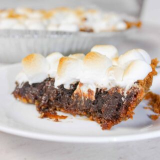 S'mores Pie is a delicious dessert that will delight the taste buds of young and old alike.  