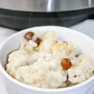 Arborio Rice Pudding is the perfect dessert any day of the week. &nbsp;Dress it up to suit your tastes and this dairy free version of rice pudding will satisfy any sweet cravings.