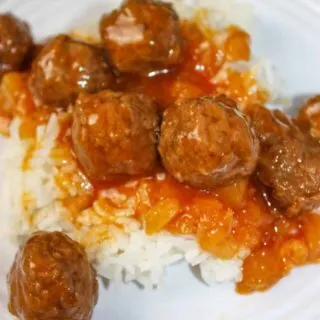 Instant Pot Hawaiian Meatballs and Rice is an easy and delicious recipe that can quickly be prepared for a week night meal.  This pressure cooker recipe is loaded with pineapple and spices to wake up those taste buds! 