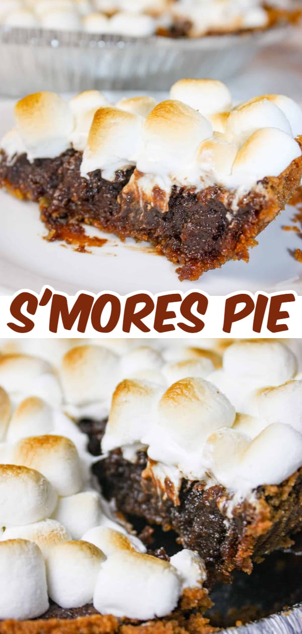 Smore's Pie is an easy dessert recipe with a creamy chocolate filling topped with melted marshmallows, all sitting on a graham crust makes this a decadent treat to indulge in any time of the year.