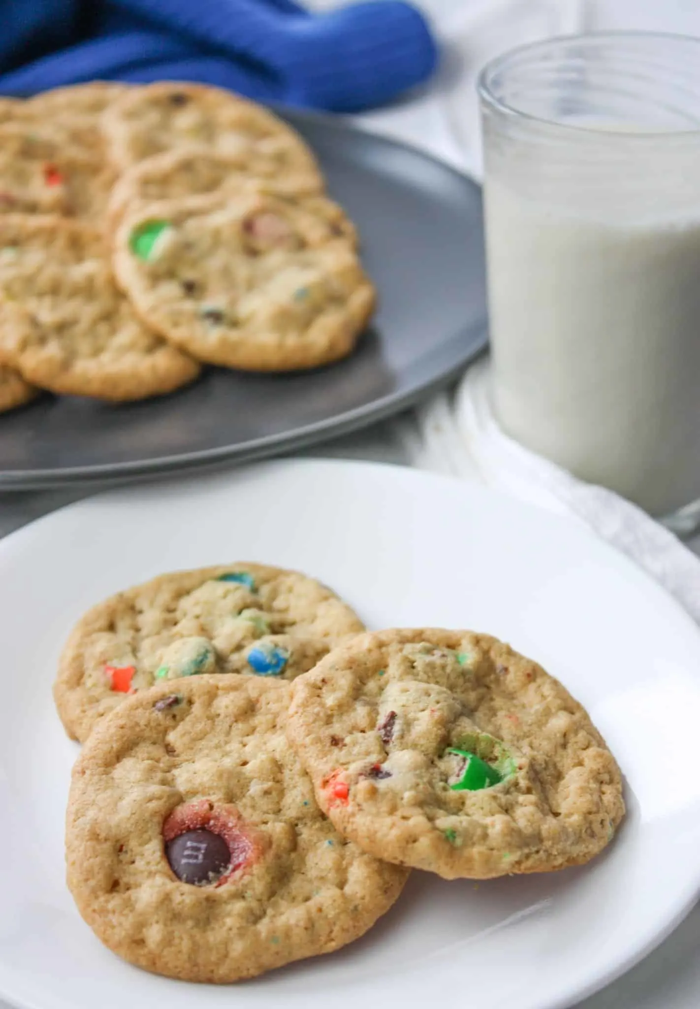 Gluten Free Monster Cookies are a tasty combination of peanut butter and oatmeal.