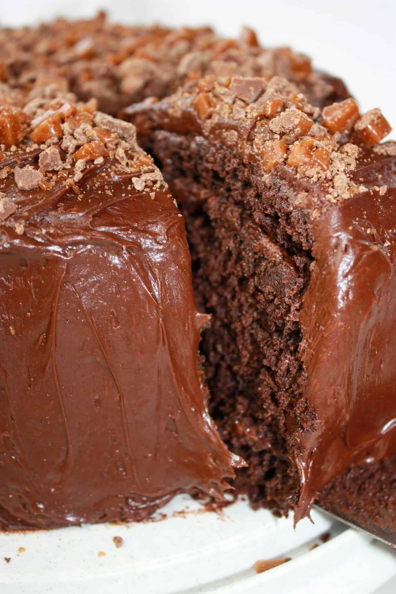 Gluten Free Chocolate Layer Cake is a delicious dessert that is easy to make.  This moist and light layer cake can easily be decorated to suit any occasion. 