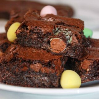 Whether you add Mini Egg Brownies with Almond Flour to your Easter dessert tray, or bake them a few weeks later to use up Easter candy, you will enjoy their gooey, chocolate decadence.