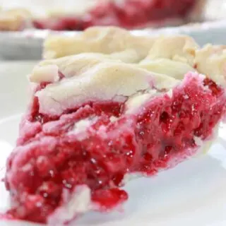 Raspberry Pie is a popular baking creation in our family.  This easy, gluten free, fruit filled dessert can be a great finish to a family meal.