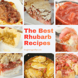The Best Rhubarb Recipes, gluten free rhubarb recipes, tasty rhubarb recipes, rhubarb recipe roundup, rhubarb recipes that are perfect for spring gatherings, picnics, potlucks or Mother's Day brunch. Enjoy classic rhubarb crisp and strawberry rhubarb pie to sweet and cakes, bars, quick bread. These easy desserts for spring are perfect for feeding a crowd at your next spring gathering with friends and family. Find easy rhubarb desserts that are bursting with flavours everyone will love.