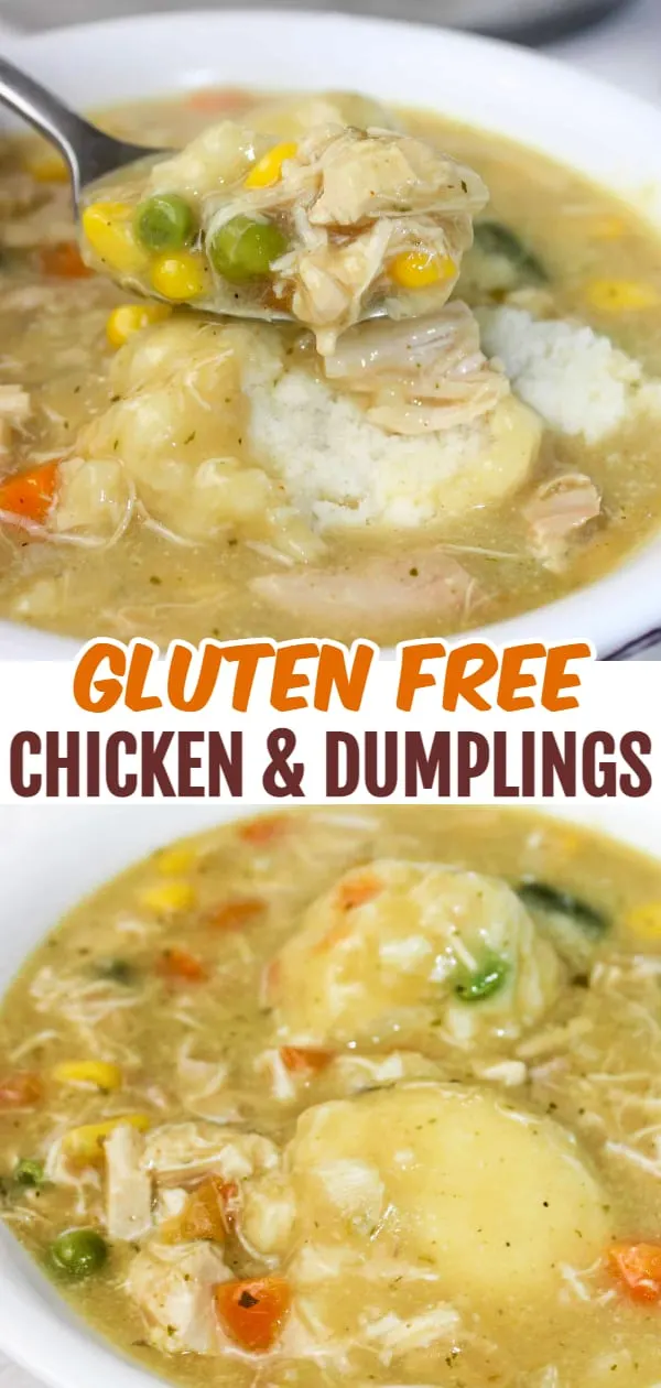 Chicken and Dumplings is a classic comfort food recipe.  This gluten free, stove top version does not disappoint!