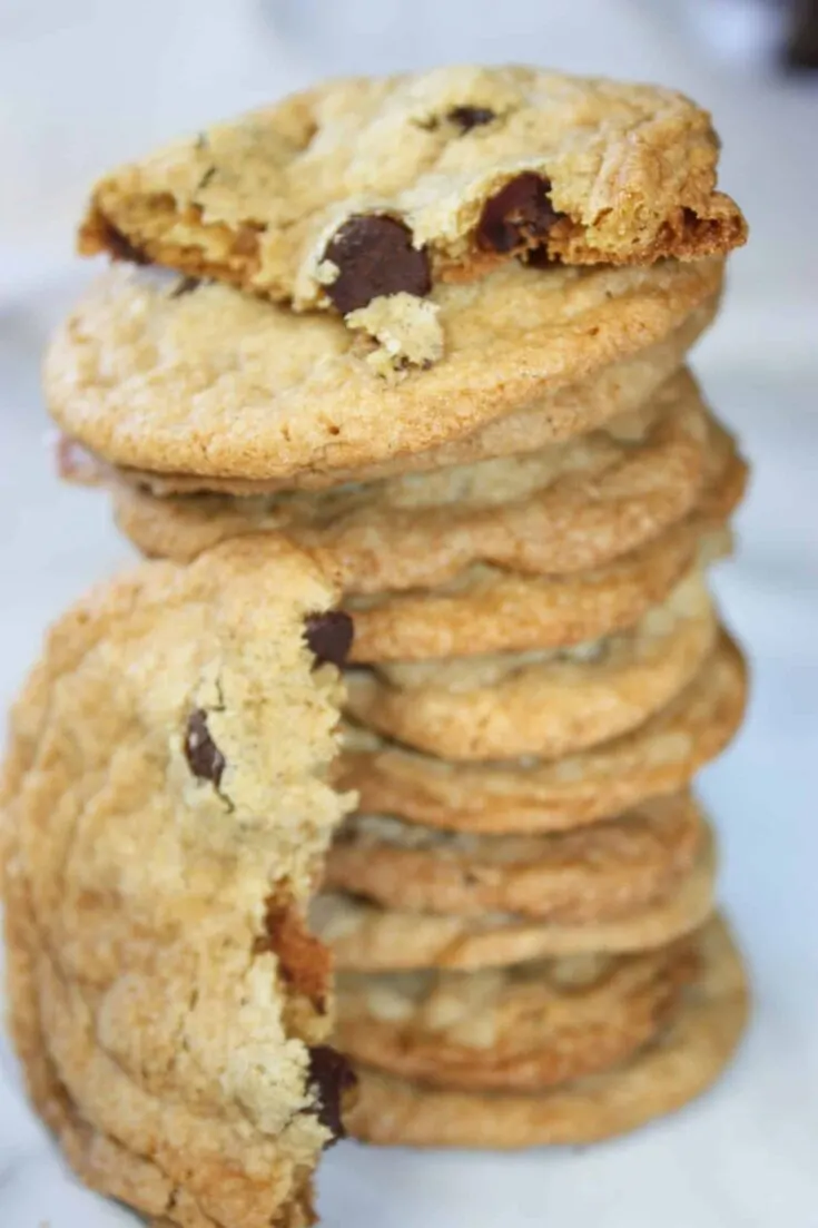 S'mores cookies are thinner, chewy cookies loaded with graham crumbs, mini marshmallows and chocolate chips.