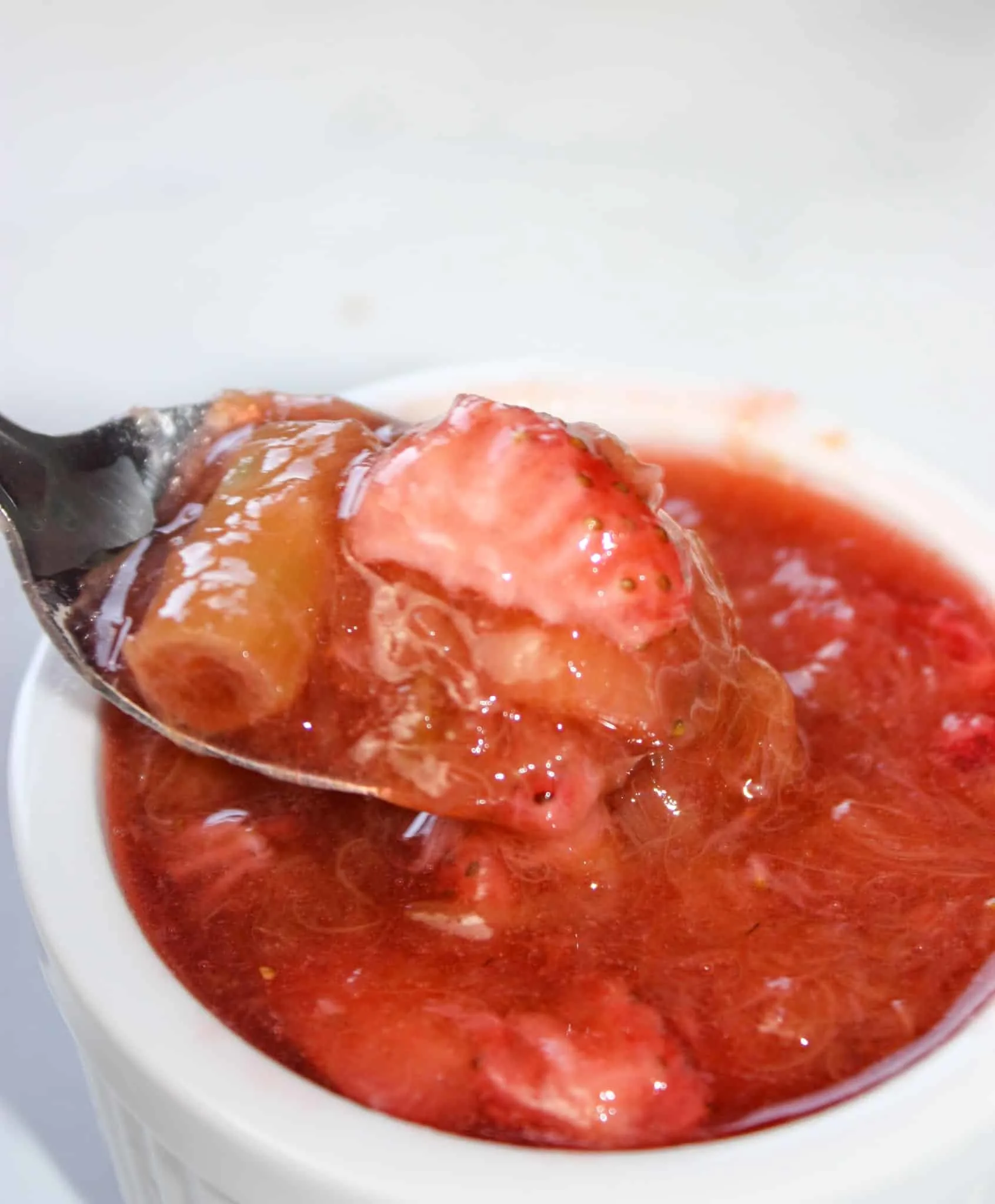 Eat Strawberry Rhubarb Sauce on its own.