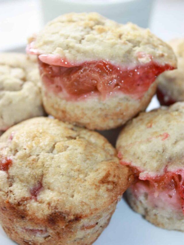 Strawberry Rhubarb Muffins Recipe – Gluten Free